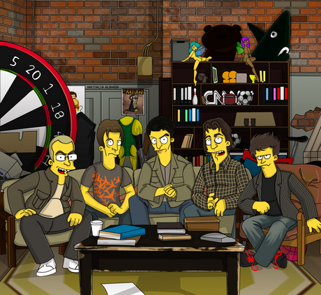 the chaser's war on everything as the simpsons style